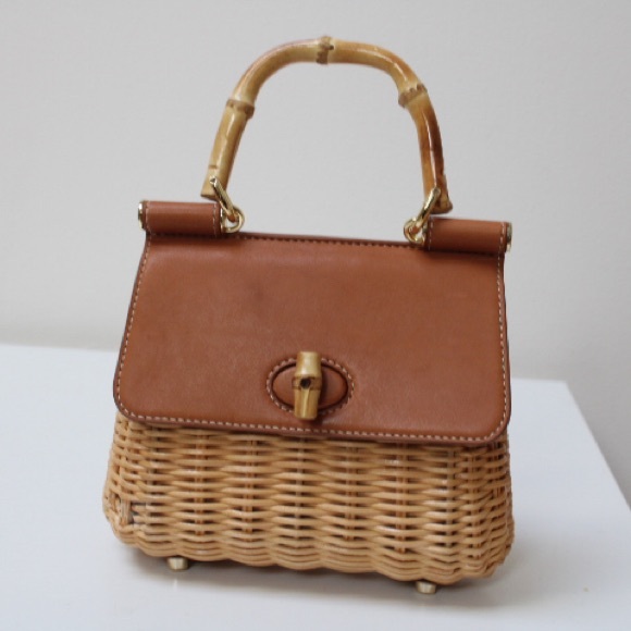 Beautiful J. Mclaughlin Irene wicker bag - Picture 14 of 15